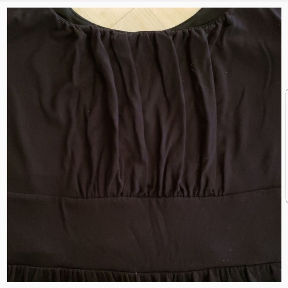Merona Cotton Black Dress - Picture 4 of 5